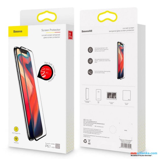 Baseus iPhone XS Max 6.5inch Pet Soft Tempered Glass Screen Protector 0.23mm With Crack-Resistant Edges 